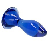 Plug en verre Follower Bleu 9 x 3.5cm