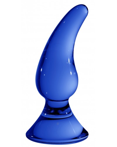 Plug en verre Genius Bleu 9 x 3.8cm